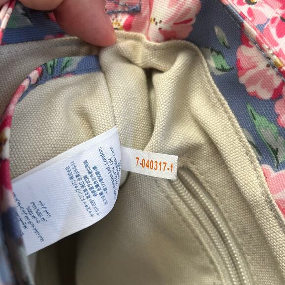 Cath Kidston Floral Messenger Bag Blue Pink Blossom Print Great Condition - Picture 9 of 10